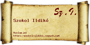 Szokol Ildikó névjegykártya